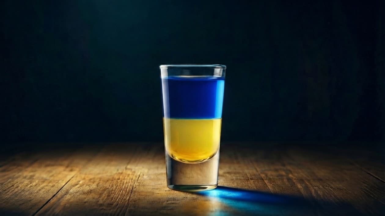 Ukrainian Flag Shot